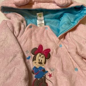 Disney Minnie Mouse Winter Onesie Coat for Baby